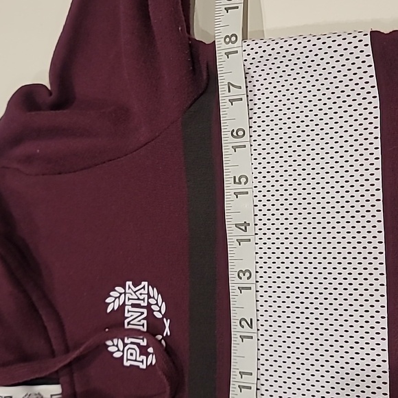 Victoria Secret "PINK" Popular Women's Burgundy Hoodie - Picture 8 of 12